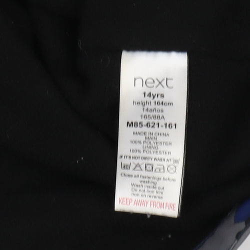 Next Boys Blue Camouflage Puffer Jacket 14 Years