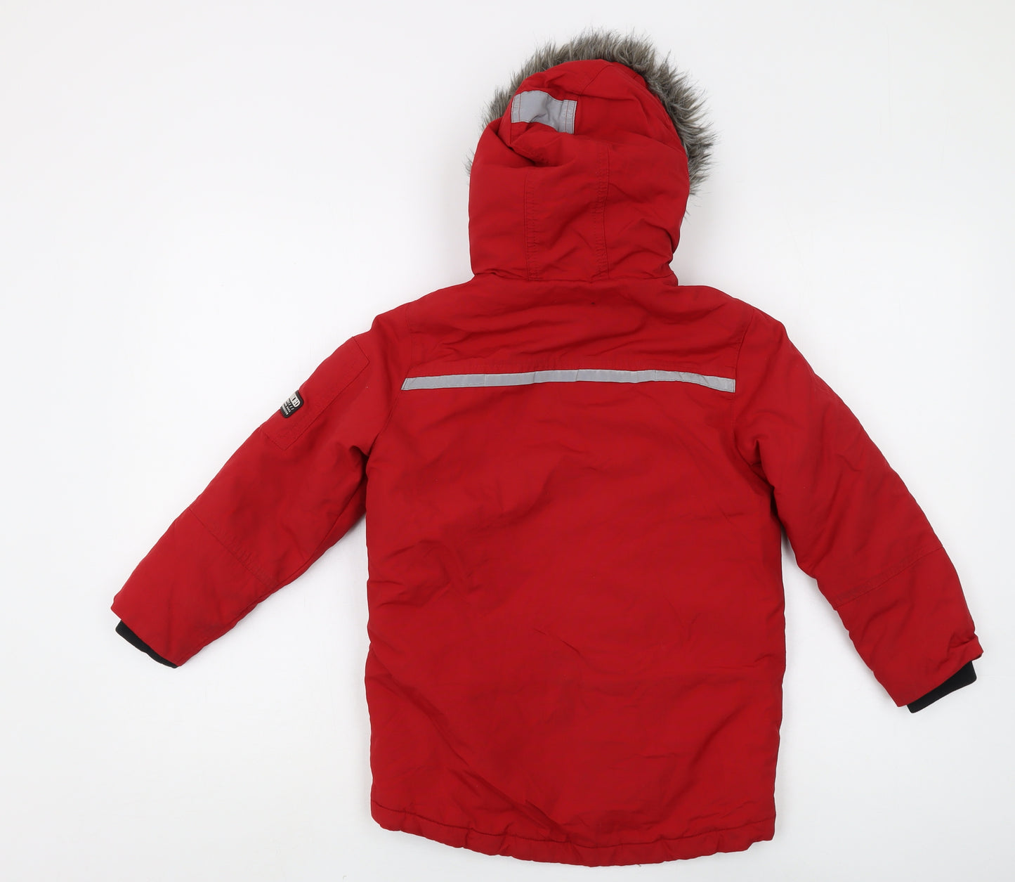 Next Boys Red Puffer Jacket, 6 Years, Hooded Winter Coat