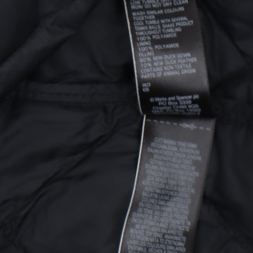 Marks and Spencer Women's Black Puffer Jacket Size 14
