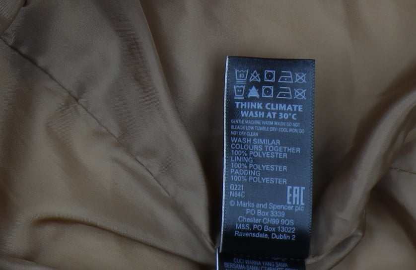 Marks and Spencer Women's Brown Puffer Jacket Size 22