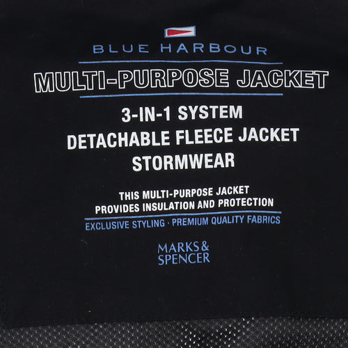 Marks and Spencer Men's Black Large 3-in-1 Jacket