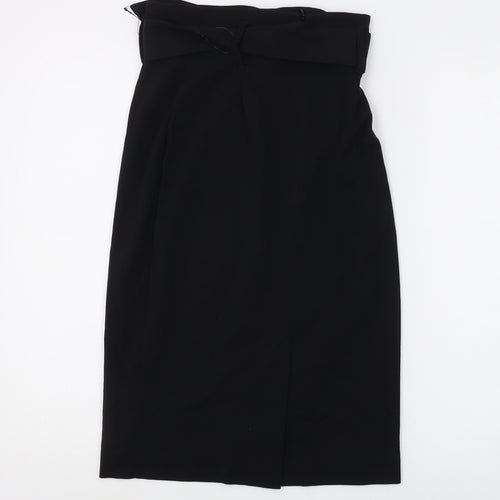 Marks and Spencer Women Black Knee Length Pencil Skirt