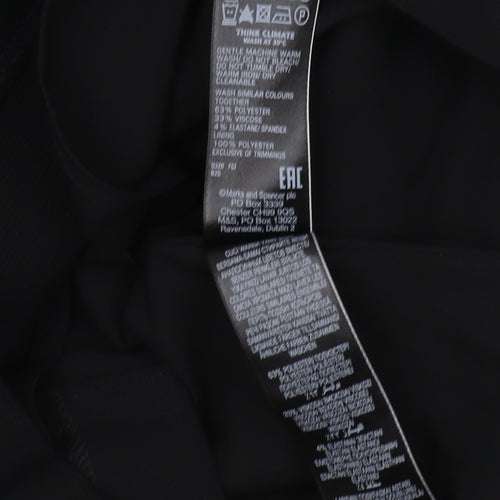 Marks and Spencer Women Black Knee Length Pencil Skirt