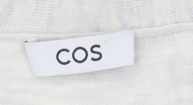 COS Women's Ivory Cardigan Long Sleeve Wool Knit S