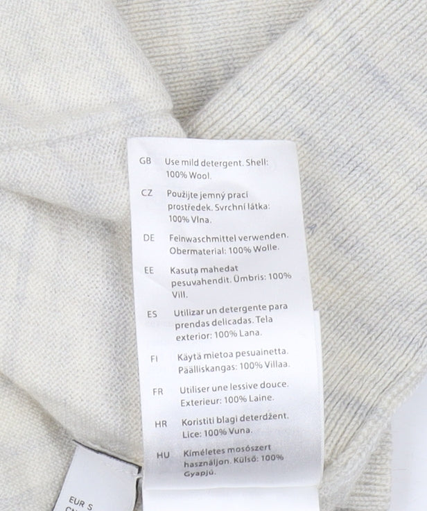 COS Women's Ivory Cardigan Long Sleeve Wool Knit S