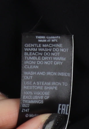 Marks and Spencer Women's Black Knee Length Shift Dress