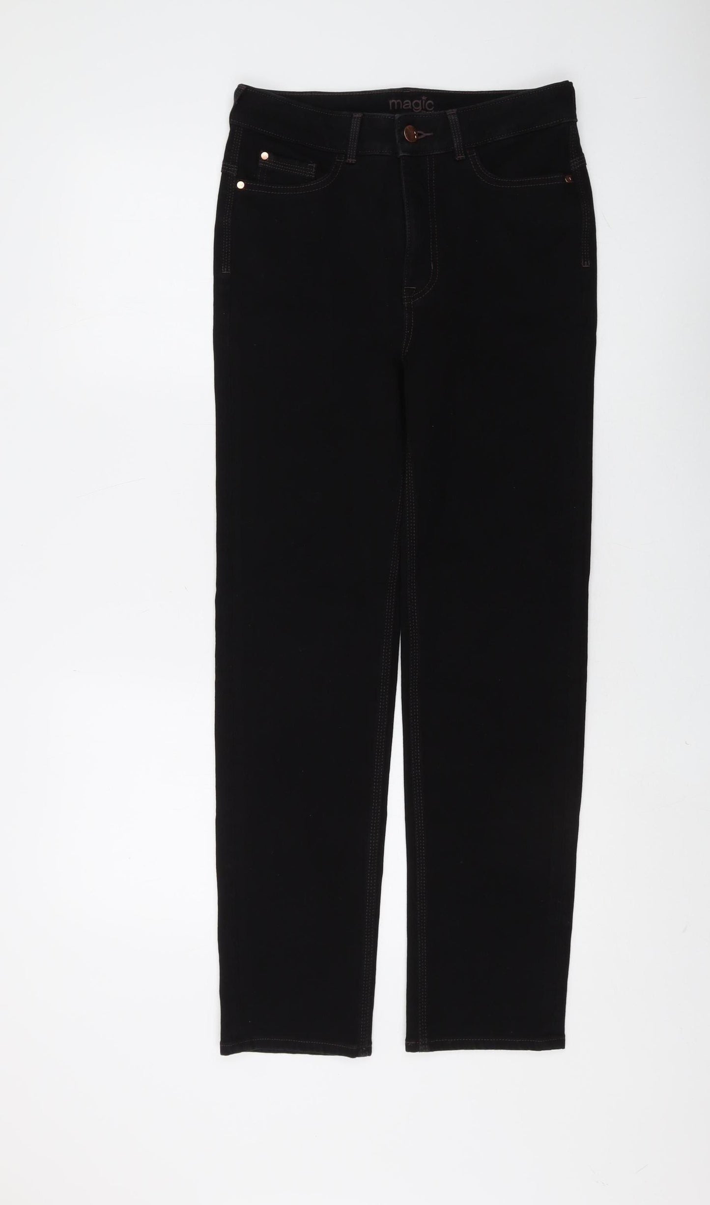Marks and Spencer Women's Black Straight Jeans Size 10