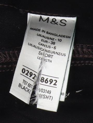Marks and Spencer Women's Black Straight Jeans Size 10