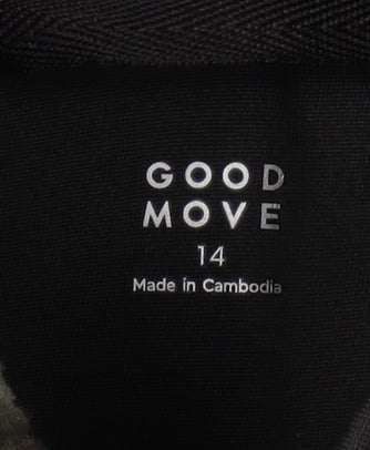 M&S Green Camouflage Fleece Pullover Hoodie, Size 14