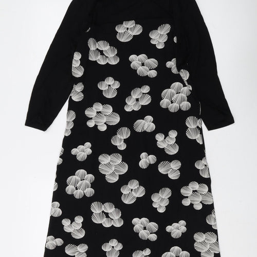 Marks and Spencer Women's Black Shift Dress Size 14