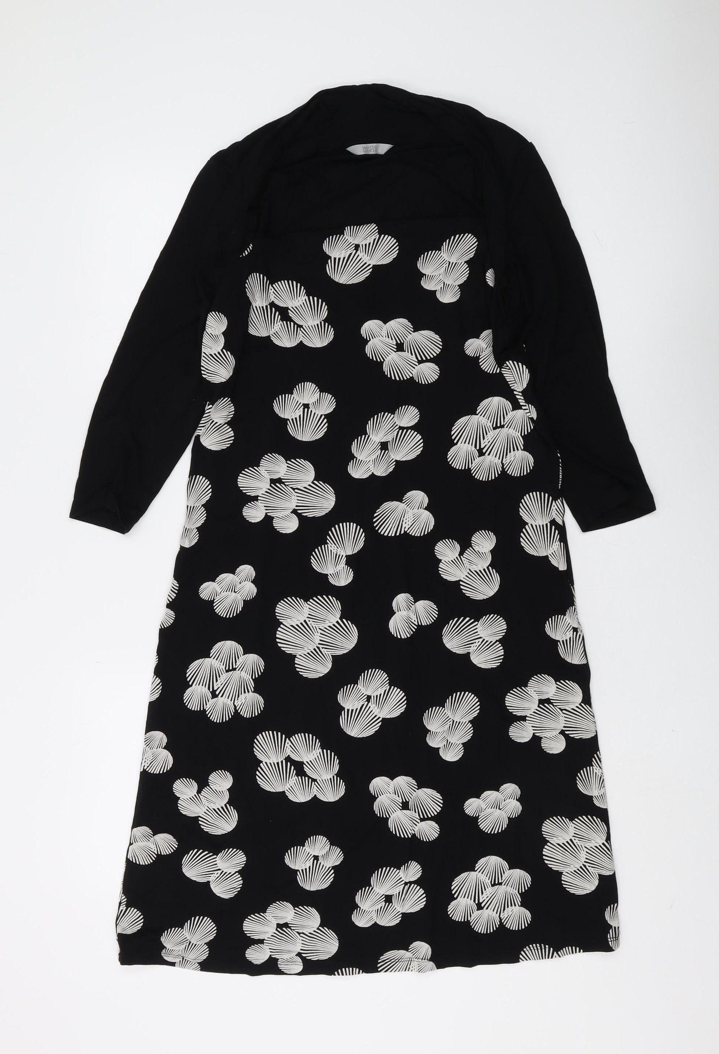 Marks and Spencer Women's Black Shift Dress Size 14