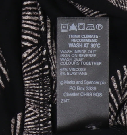 Marks and Spencer Women's Black Shift Dress Size 14