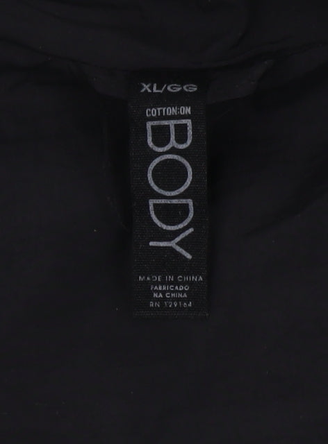 Cotton On Women's Black XL Puffer Waistcoat