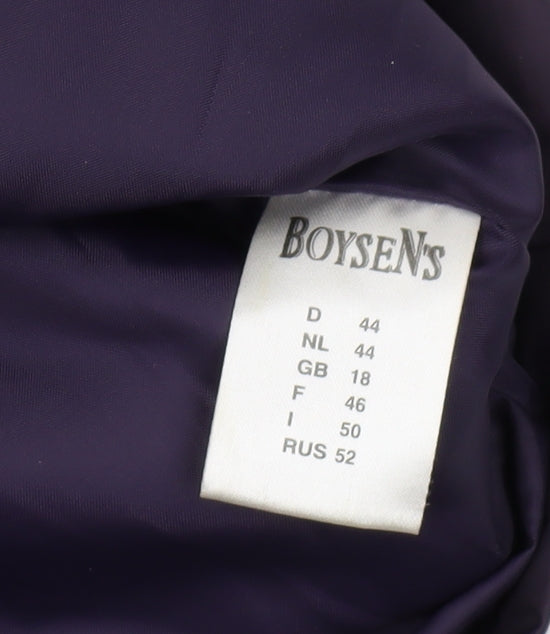 Boysens Women's Purple Puffer Jacket Size 18