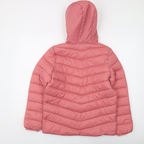 Marks and Spencer Pink Girls Puffer Jacket 12-13 Years