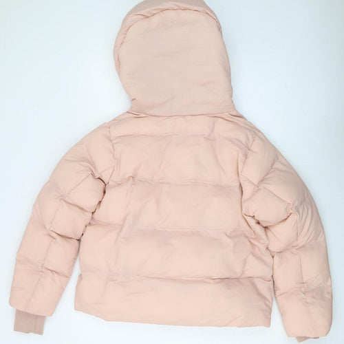 Jakke Women's Pink Puffer Jacket Size 8 Hooded Winter