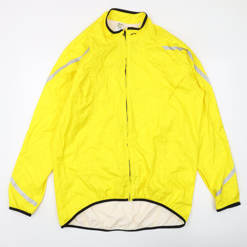 b'twin Men's Yellow Cycling Windbreaker Jacket XL