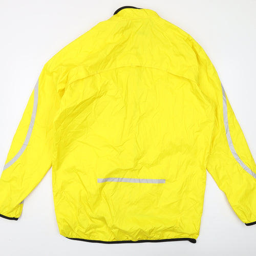 b'twin Men's Yellow Cycling Windbreaker Jacket XL