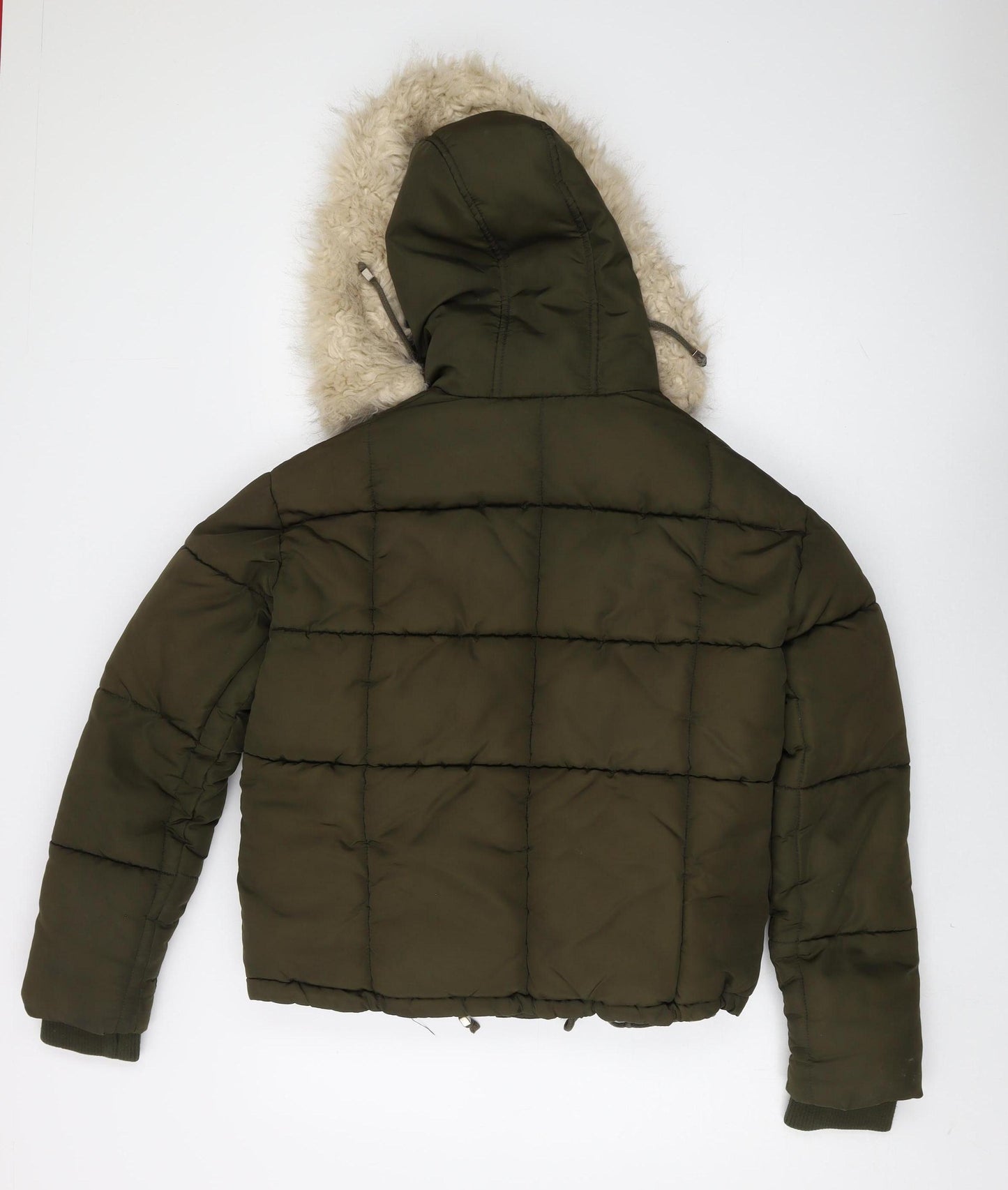 Topshop Women’s Green Puffer Jacket UK 6