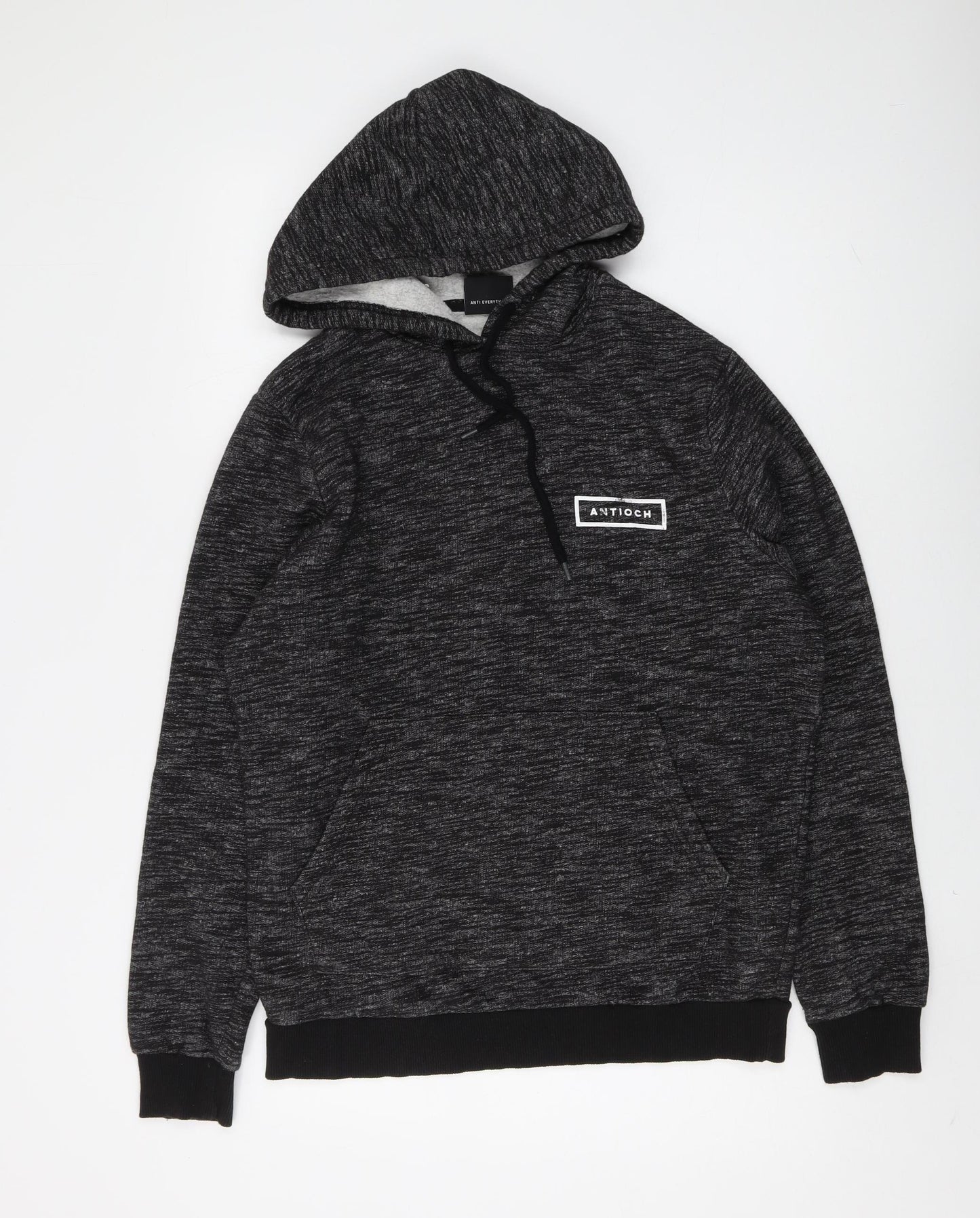 Antioch Men's Black Pullover Hoodie M Logo Accent