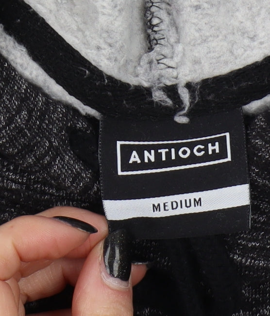 Antioch Men's Black Pullover Hoodie M Logo Accent