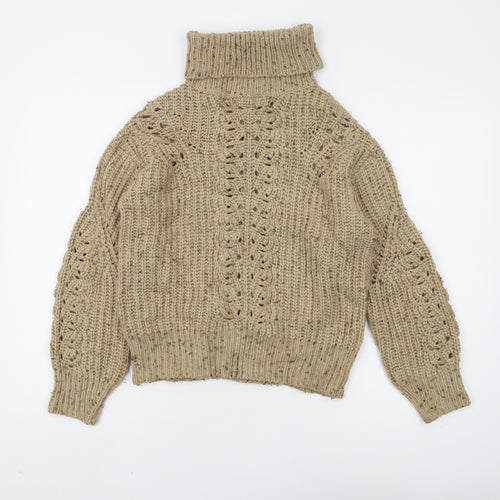 Marks and Spencer Women's Beige Knit Pullover Jumper S