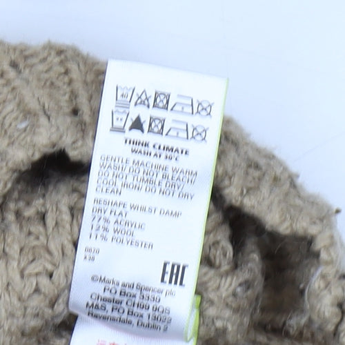Marks and Spencer Women's Beige Knit Pullover Jumper S