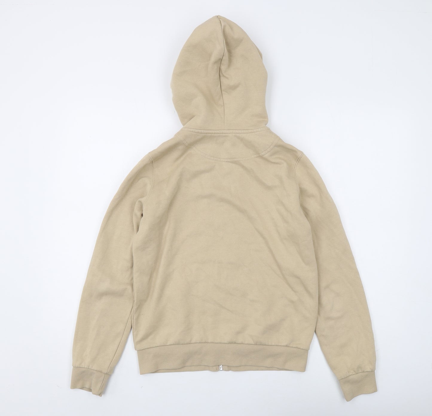 H&M Women's Beige Full Zip Hoodie, Size 6, Casual