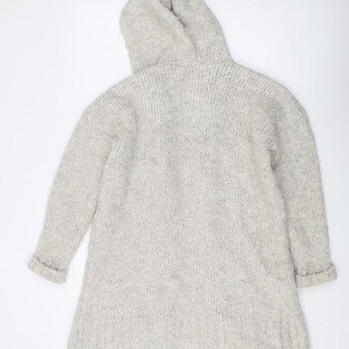 Next Women's Ivory Hooded Cardigan - Size M