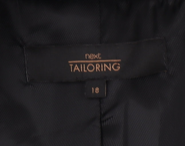 Next Women's Black Tweed Blazer - Size 18 Classic
