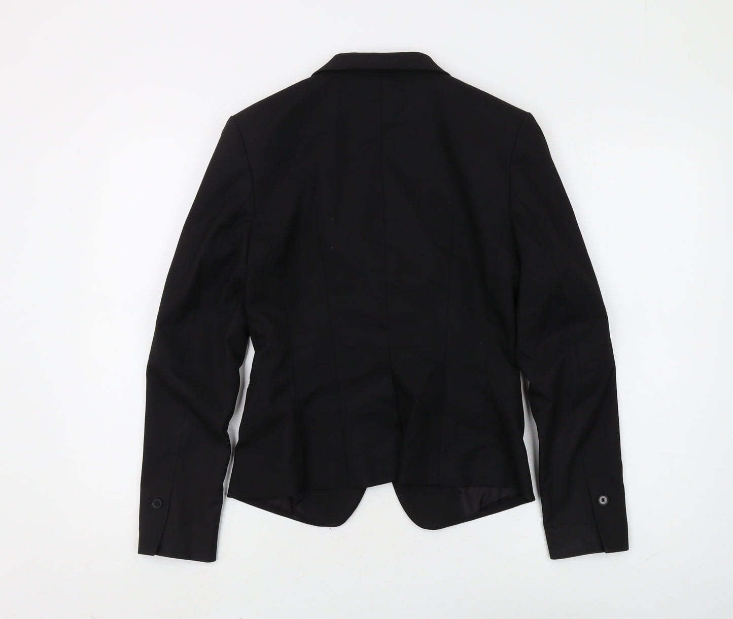 H&M Women's Black Regular Fit Blazer UK 8
