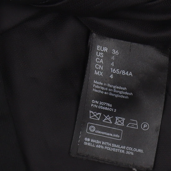 H&M Women's Black Regular Fit Blazer UK 8