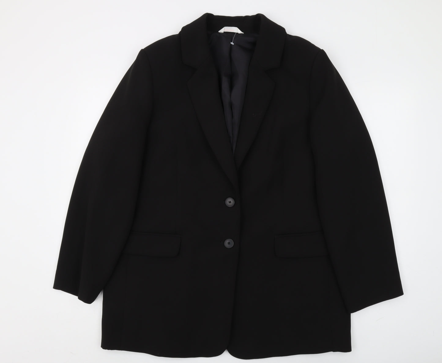 John Lewis & Partners Black Blazer Men's Size L Regular