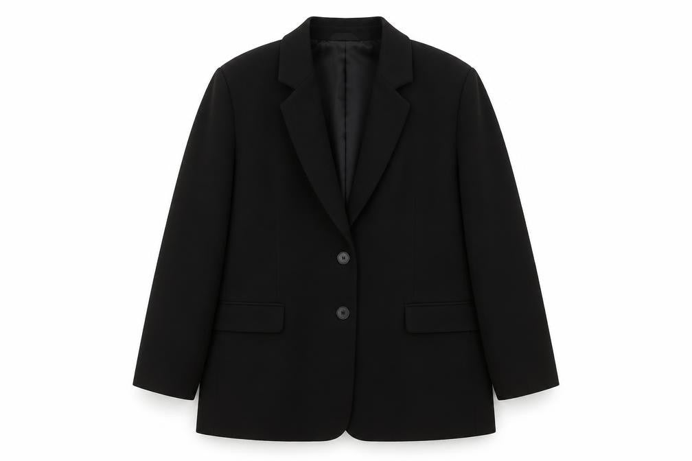 Front view of John Lewis & Partners Black Blazer Men's, size L, Regular