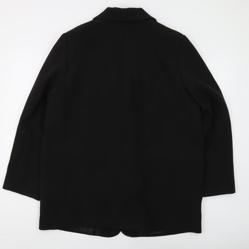 John Lewis & Partners Black Blazer Men's Size L Regular