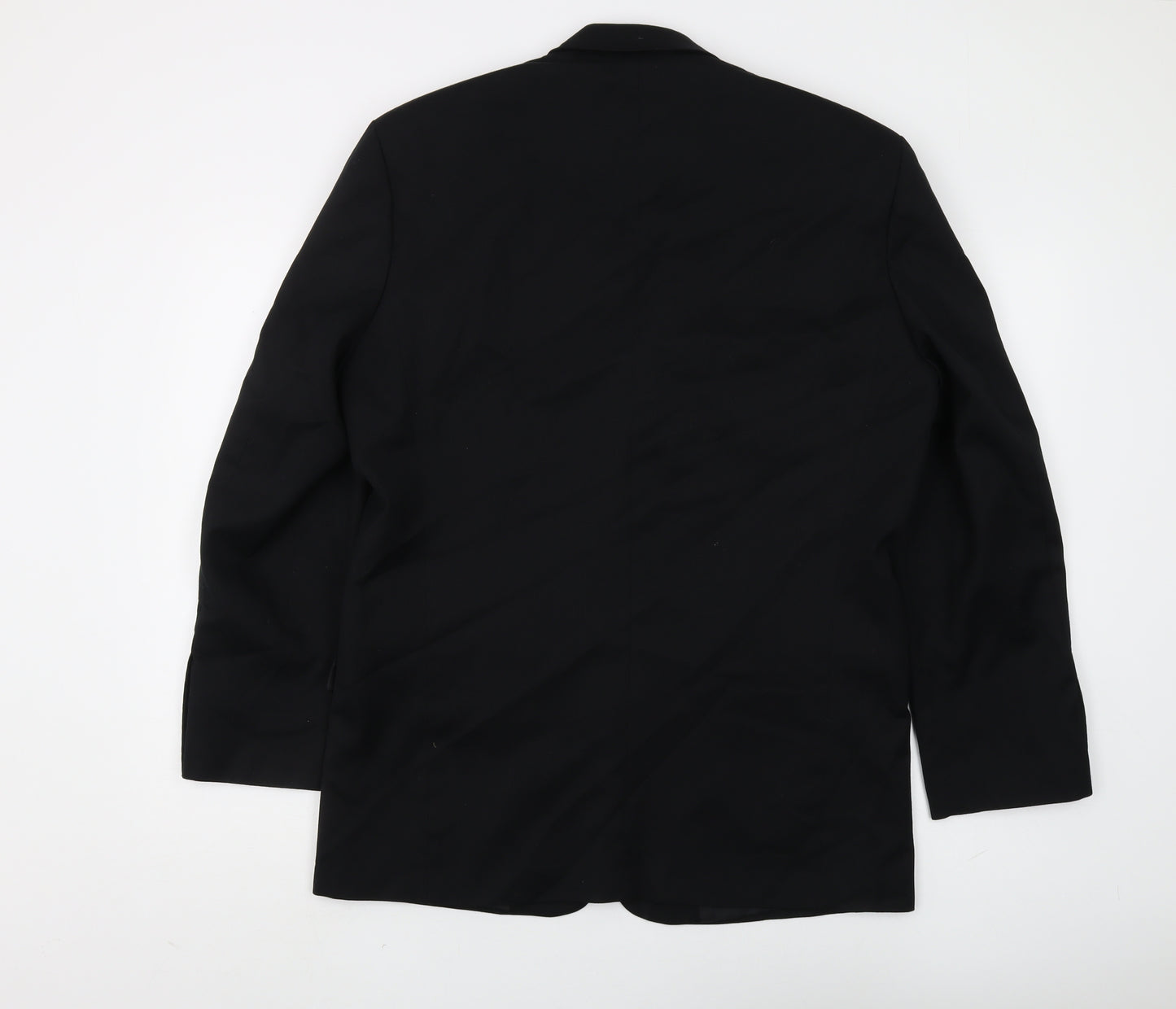 Revere Men's Black Blazer, Regular Fit, Size 38R