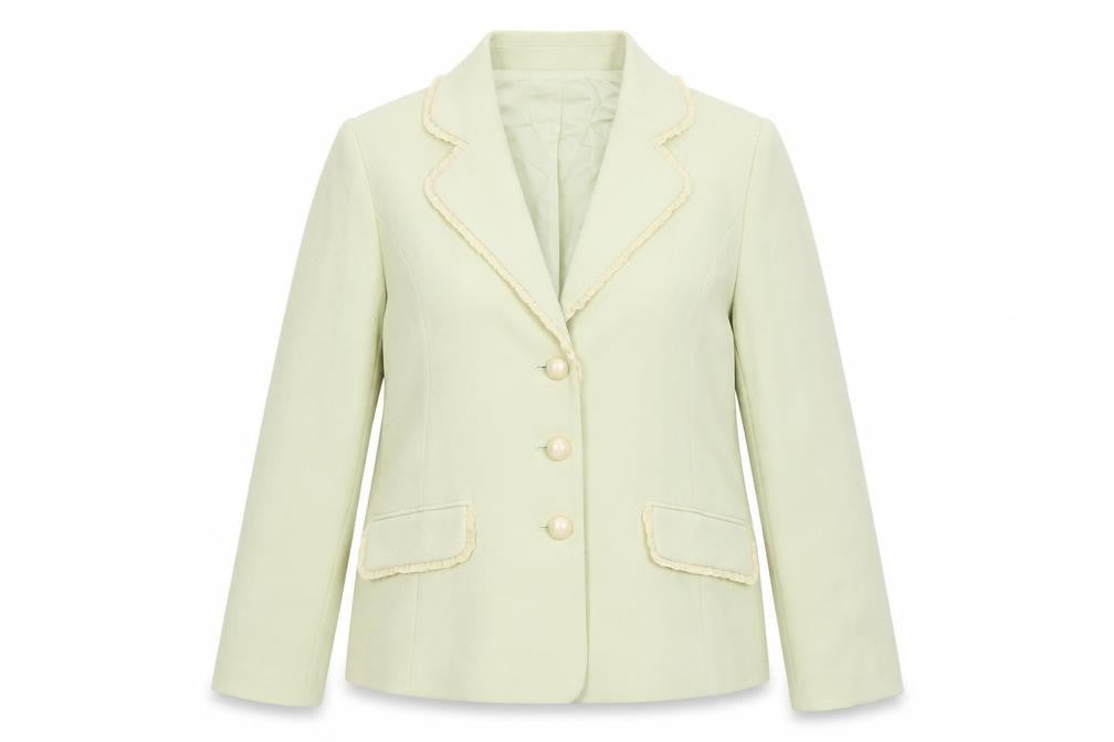 Front view of GOLD by Michael H Women’s Green Suit Jacket, size UK 12