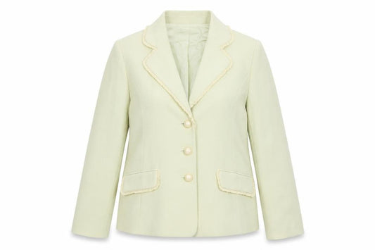 Front view of GOLD by Michael H Women’s Green Suit Jacket, size UK 12