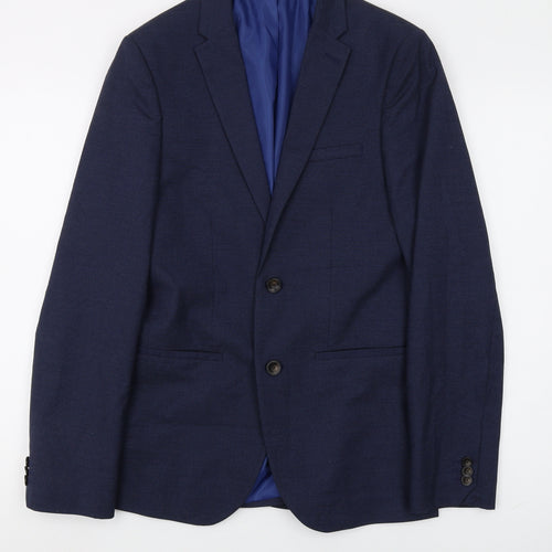 Marks and Spencer Men's Blue Blazer 36 Regular Fit