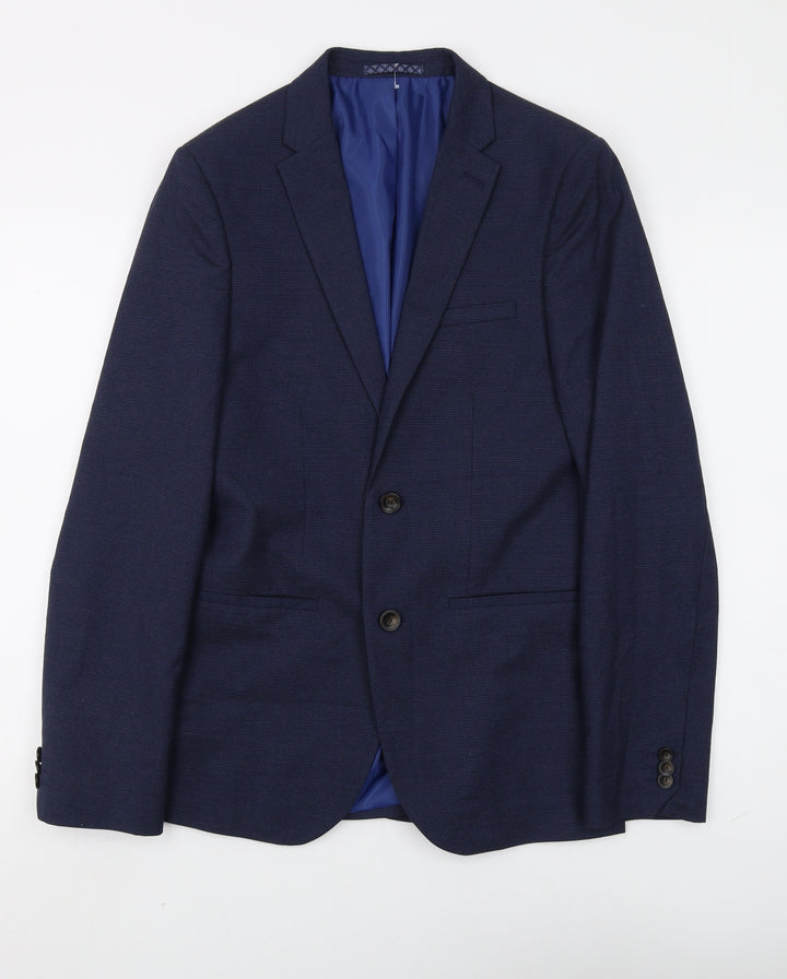 Marks and Spencer Men's Blue Blazer 36 Regular Fit