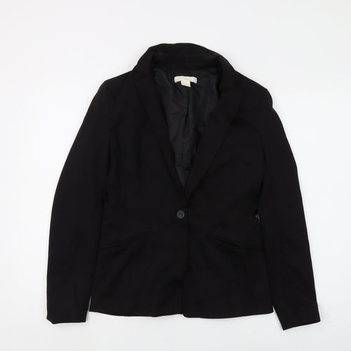H&M Women's Black Regular Blazer Size 10