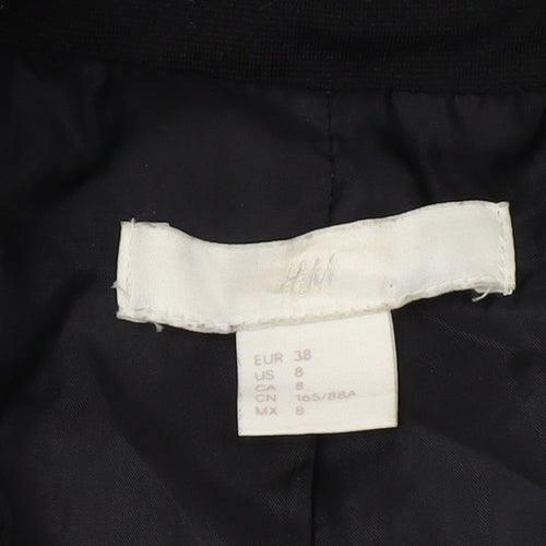 H&M Women's Black Regular Blazer Size 10