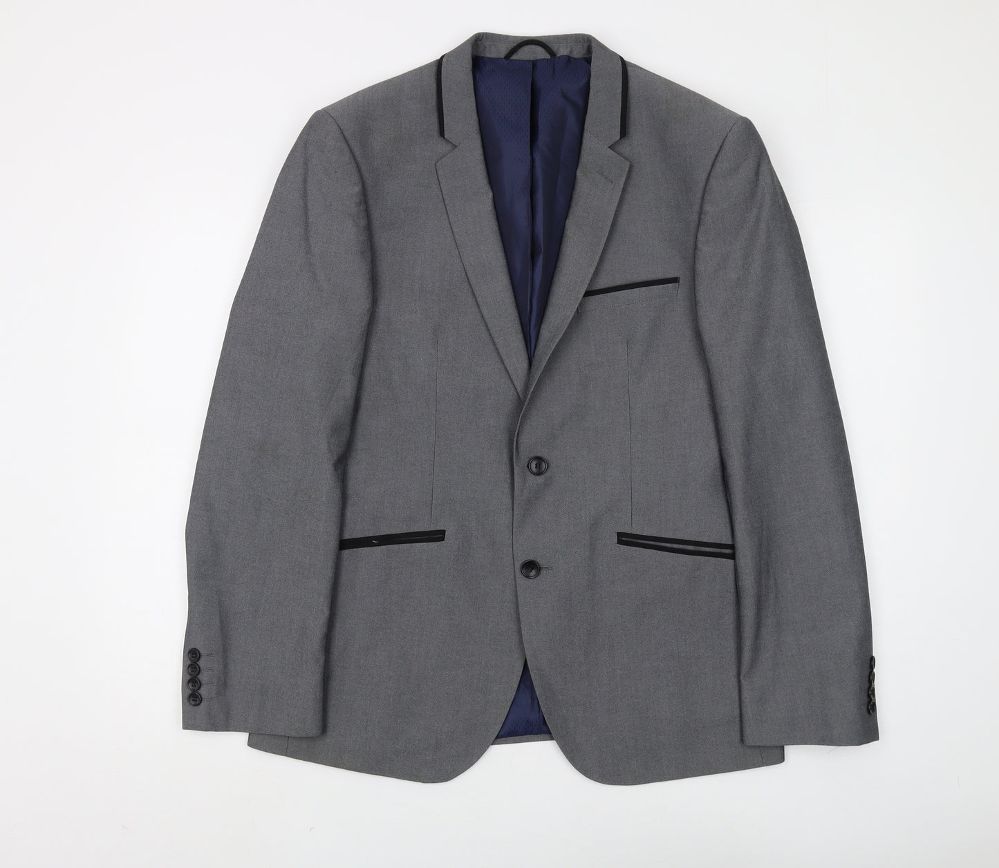 Burton Grey Slim Fit Blazer, Men, 40R Chest, Formal