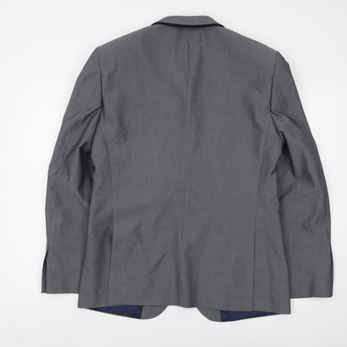 Burton Grey Slim Fit Blazer, Men, 40R Chest, Formal