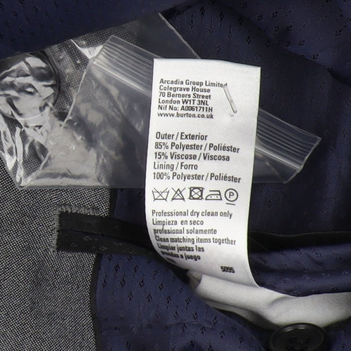 Burton Grey Slim Fit Blazer, Men, 40R Chest, Formal