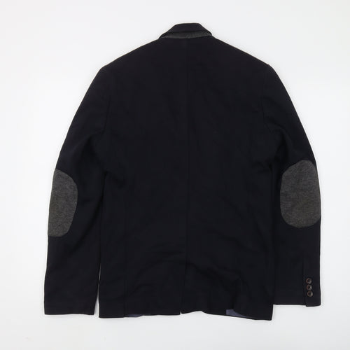 Next Men's Black Regular Fit Blazer 36R