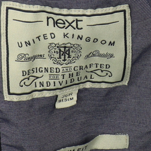 Next Men's Black Regular Fit Blazer 36R