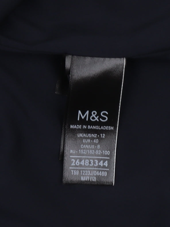 Marks and Spencer Black Women's Blazer Size 12, Lined, Workwear