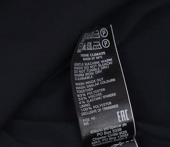 Marks and Spencer Black Women's Blazer Size 12, Lined, Workwear