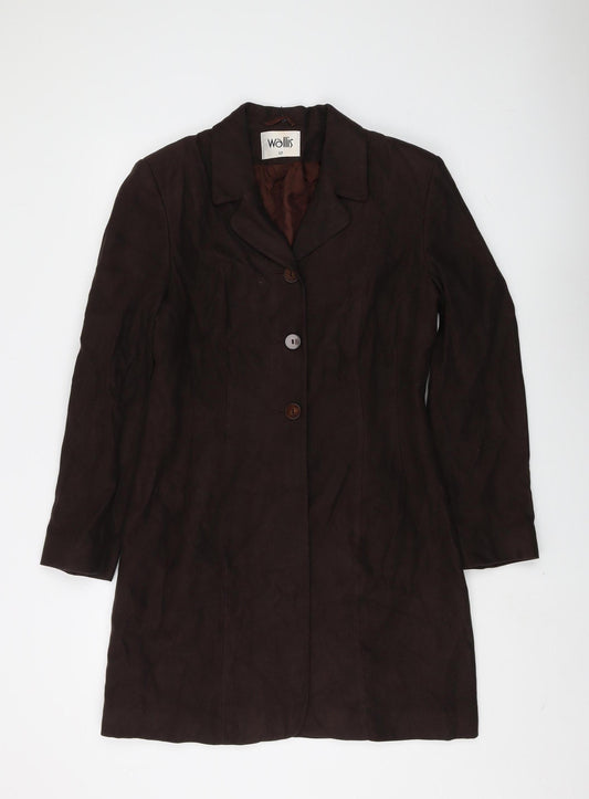 Wallis Women's Brown Mid-Length Coat Size 12